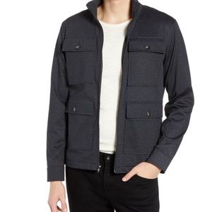 Men’s Tunellus Blue Zip Up Jacket Pockets Size M